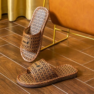 Sandalias de Lino para Interiores de Verano para Hombre y Mujer, Antideslizantes y Antiolor, para las Cuatro Estaciones, Tejidas de Ratán y <span class=keywords><strong>Paja</strong></span>, Venta al por Mayor - Product Image 4