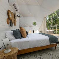 Dôme géodésique en PVC transparent, tente de glamping de luxe pour l'hébergement en hôtel