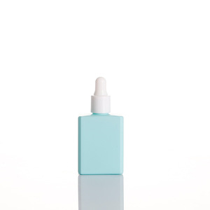 Flacon compte-gouttes en verre plat de 15 ml avec tête en caoutchouc Macaron, flacon rechargeable pour huile essentielle, sérum, échantillon - Product Image 5