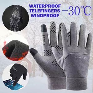 Gants de ski chauds pour homme en polyester, imperméables, coupe-vent, compatibles écran tactile, pour snowboard, moto et conduite, confortables - Product Image 2
