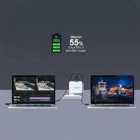 Chargeur GaN 140W PD 3.1 à 2 ports USB-C, adaptateur secteur rapide 28V 5A Type-C Power Delivery pour MacBook Pro, ordinateur portable, iPhone 15