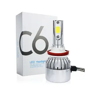 JHS-Faro LED de alta calidad para coche, luz antiniebla de 12V, 36W, 3800LM, C6, H11, H4, H7, C6