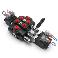 Válvula Monobloque de Servicio Pesado Serie SD80, 80 L/min, 21 GPM, Válvula de Control Direccional Hidráulica, Reemplazo para Walvoil SD80