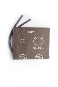 Tái sử dụng NIBP <span class=keywords><strong>Cuff</strong></span> lớn dành cho người lớn kích thước 34-43cm huyết áp <span class=keywords><strong>Cuff</strong></span> mềm PU Chất liệu ống đơn <span class=keywords><strong>BP</strong></span> <span class=keywords><strong>Cuff</strong></span> màu nâu - Product Image 2