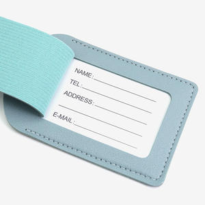 Etiqueta de equipaje de piel sintética con precio al por mayor, chanclas, etiqueta de equipaje de avión de viaje - Product Image 2