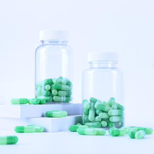 Botella de Plástico Verde de Grado Alimenticio de 120 ml para Cápsulas y Pastillas, con Personalización de Color y Tapa Metálica de Rosca - Product Image 1