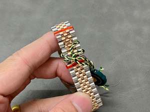 Reloj de Pulsera Mecánico Automático de Lujo para Hombre, Personalizado, de Alta Calidad, con Cadena Dorada de Cinco Eslabones y Moissanita - Product Image 5