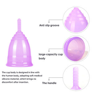 100% ซิลิโคนทางการแพทย์ทำความสะอาดขายส่ง Coletor Copa ประจำเดือนถ้วย - Product Image 5