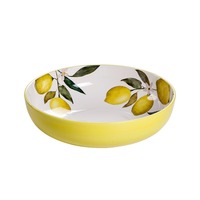 Vente en gros Offre Spéciale Ensemble de table en céramique écologique avec motif citron personnalisé portable pour boutique en ligne