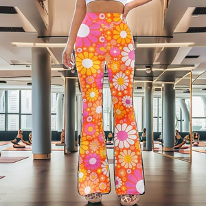 Ensemble 2 pièces haut et legging de yoga pour femme, qualité supérieure, personnalisé, respirant, écologique, taille haute, en Spandex/Nylon - Product Image 2