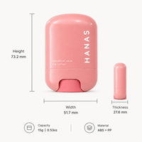 Tube de crème solaire vide ovale de 15g, format voyage de poche, portable, pour soins en extérieur, remplissage par le haut, étiquette privée, en ABS+PP, scellé par clip