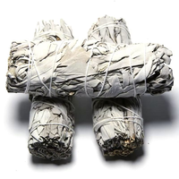Kit de purification en gros pour la maison : Coquilles d'ormeaux, bouquet de sauge et support en bois pour la méditation et le Reiki