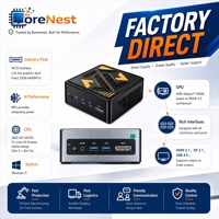 Mini PC CoreNest MCIO OcuLink de 32GB con IA, AMD Ryzen AI 9 HX 370 Zen 5, CPU de 12 Núcleos y 24 Subprocesos, Mini Ordenador de Escritorio de Alto Rendimiento con IA