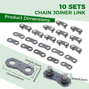Juego <span class=keywords><strong>de</strong></span> 3 Herramientas para Reparación y Unión <span class=keywords><strong>de</strong></span> Cadenas <span class=keywords><strong>de</strong></span> Motosierra con Enlazador <span class=keywords><strong>de</strong></span> Cadena <span class=keywords><strong>de</strong></span> 0.325 Pulgadas - Product Image 6