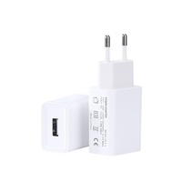Chargeur UE de haute qualité 10W 5V2A en matériau ignifuge certifié CE/FCC avec port USB-A QC2.0 pour la charge rapide des téléphones portables et des écouteurs