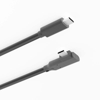 Kabel USB 3.0 Sudut Kanan USB-C USB Tipe C 0.1M-0.3M Fleksibel 90 Derajat Nilon Konduktor Tembaga Murni Pengisian Cepat Kamera Printer