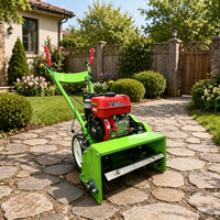 Cortadora de Césped Manual Autopropulsada, Mini Trituradora de Maleza para Jardín y Granja