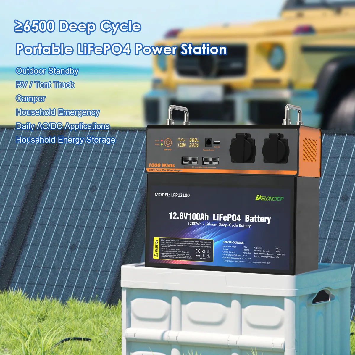 Lifepo4 Alles-In-Een Balkon Lithium-Ion Batterij Opslag Systeem Zonne-Energie 12V Lifepo4 Batterij Voor Thuis Fotovoltaïsche Systeem