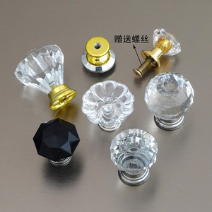 Crystal Acrylic Cabinet <b>Knobs</b> Spherical European Style Easy Installation For Cabinet <b>Doors</b> - Product Image 2