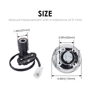 Juego de llaves para interruptor de encendido y tapa de combustible para Kawasaki Ninja 400 Z400 2018-2023, piezas de repuesto para motocicleta - Product Image 3