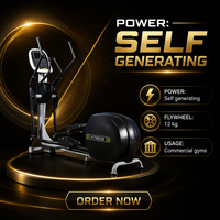 Elliptique commercial à résistance magnétique, entraîneur elliptique silencieux, cross-trainer cardio pour salle de sport