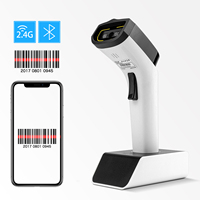 Lector de etiquetas RFID híbrido inalámbrico NFC HF RFID y escáner de código de barras 1D2DQR Connect Blue Tooth para sistema de hospitalidad minorista