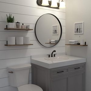 뜨거운 판매 나무 벽 선반 거실 주방 벽 보관 및 차고 보관 장착 플로팅 선반 - Product Image 2