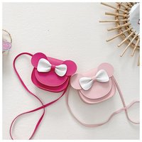 Tas Anak Silikon Promosi Hadiah Dompet Custom 3D Kartun Lucu Kepala Mickey Tas Selempang Dompet Koin