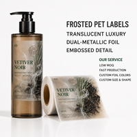 Étiquette personnalisée pour flacon de sérum capillaire, résistante à l'eau et à l'huile, autocollant doré en rouleau pour emballage de flacon d'essence capillaire