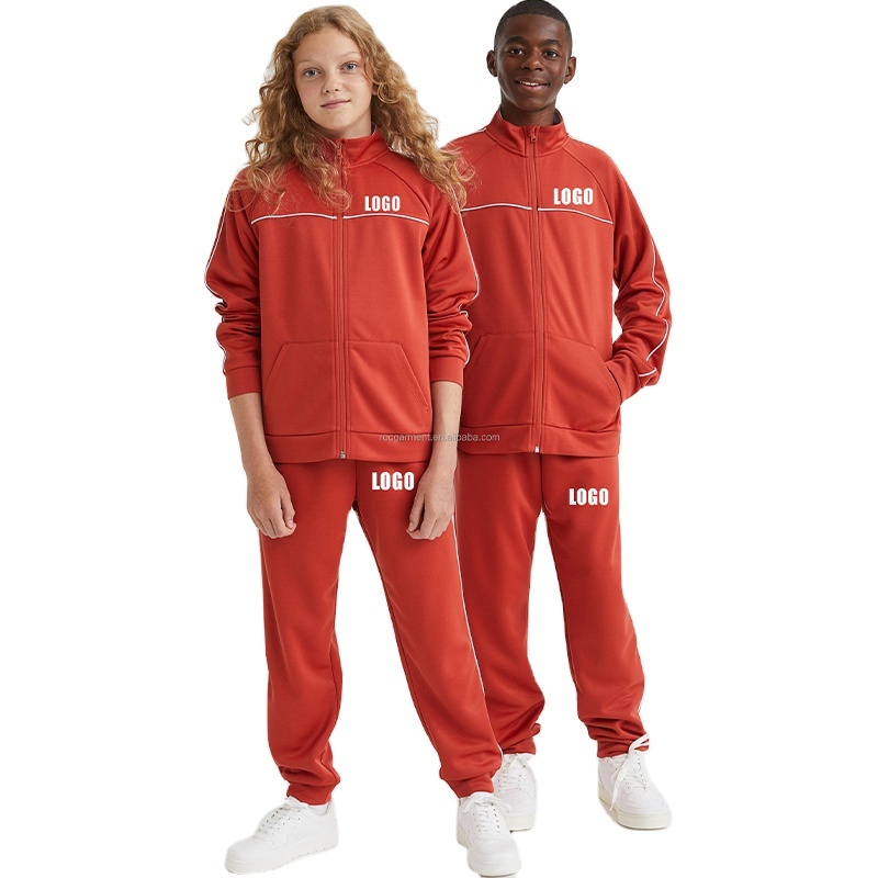 Survêtement 2 Pièces Enfant Garçon/fille | Sweat à Capuche + Pantalon Jogging | Couleur Unie | Taille 2 à 14 Ans | Pour Sport, école, Loisirs