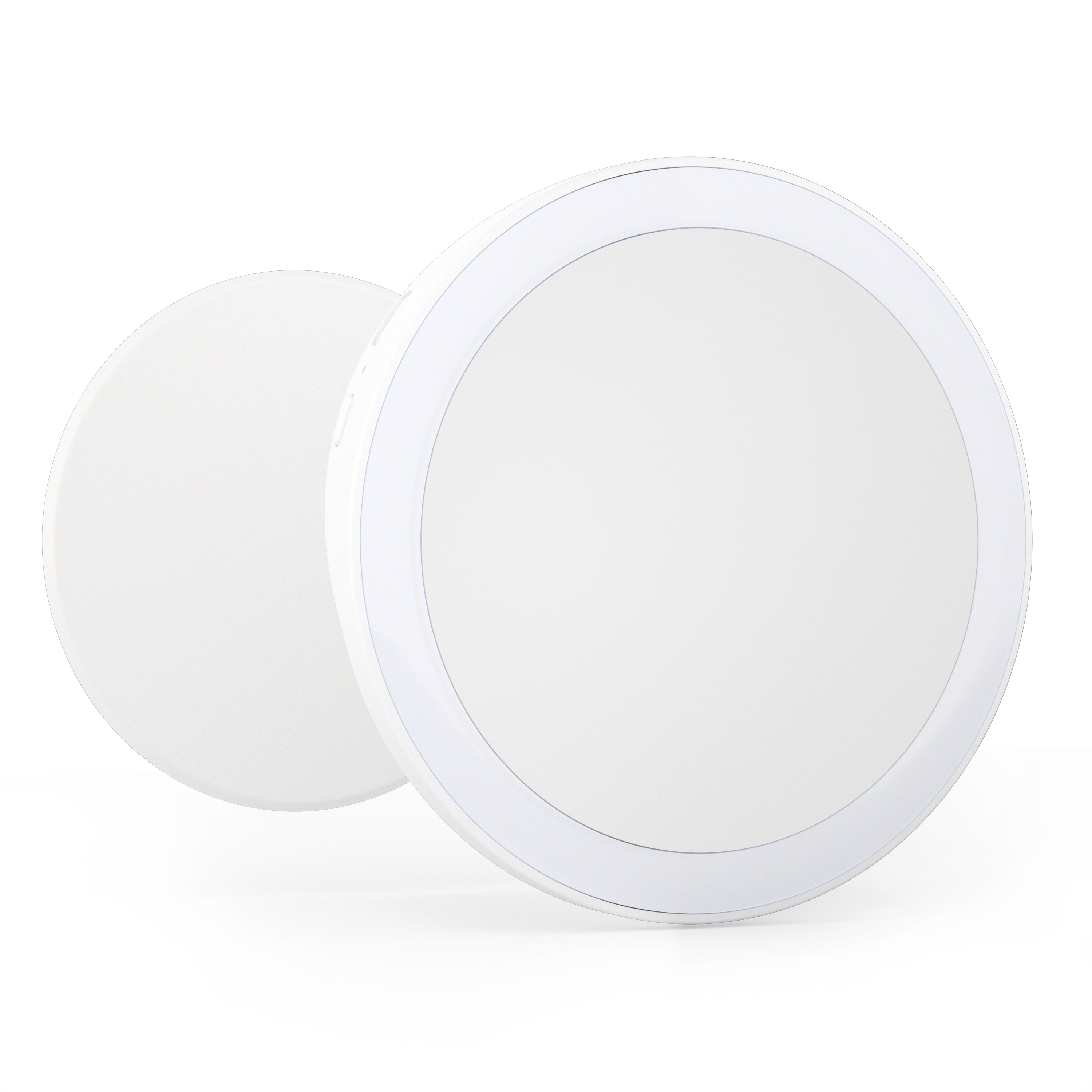 Светодиодное косметическое зеркало, портативное косметическое зеркало, круглая присоска для ванной комнаты, косметическое зеркало на заказ