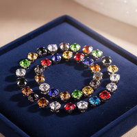 Strass en verre à griffes simples à coudre, colorés, pour robes de mariée et accessoires vestimentaires, vente en gros OEM