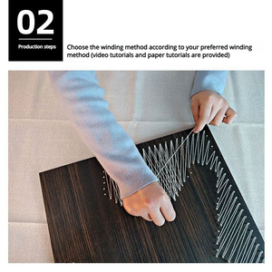 ชุดวัสดุงานศิลปะทำมือแบบสามมิติ ลายเส้นเล็บ พันด้ายไหม <span class=keywords><strong>รูป</strong></span><span class=keywords><strong>ม้า</strong></span> สำหรับงาน DIY ของขวัญสร้างสรรค์ สไตล์จีน แบบไม่มีกรอบ - Product Image 3