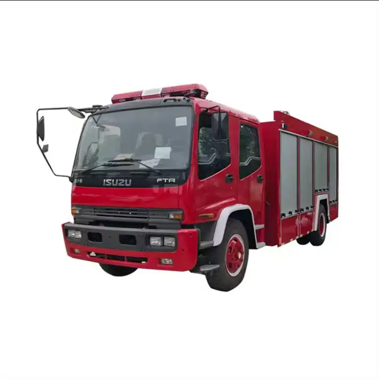 6x4 Emergence Vehicles Electric Engine Truck Fire Fighting Truck Firefighter Tanker Manual Euro 2 Diesel 25m