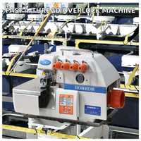 Nouvelle machine à coudre industrielle à surjet à 4 fils, lit plat à grande vitesse avec formation de point de surjet à alimentation en aiguille