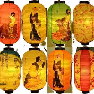 Ukiyo-e Beauté Dessin Lanterne de la mi-<span class=keywords><strong>automne</strong></span> Lampe décorative <span class=keywords><strong>en</strong></span> papier pour restaurant d'hôtel à la mode - Product Image 2