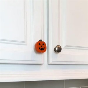 Bonitos pomos de puerta con diseño de calabaza para decoración de fiestas de Halloween, decoración de gabinetes para el hogar, para cajones de cómodas, suministros festivos - Product Image 3