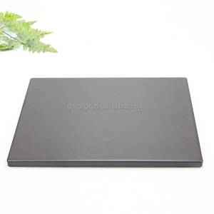 Pierre à pizza rectangulaire en cordierite céramique noire émaillée, rétention de la chaleur, anti-taches, pierre à pain, taille OEM pour <span class=keywords><strong>four</strong></span> à pizza, grill - Product Image 1