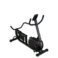 Vélo d'exercice magnétique inclinable, vélo d'appartement silencieux avec dossier, appareil cardio pour la remise en forme et la rééducation à domicile