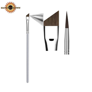 <span class=keywords><strong>Pinceau</strong></span> Eyeliner Angle en Aluminium <span class=keywords><strong>Pinceau</strong></span> de Maquillage Simple Incliné Petit Revêtement Ailé Application Contrôle de Précision Angle Plat - Product Image 1