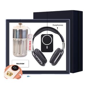 Set Hadiah Cangkir Mewah Natal 2024 450ml Headset Nirkabel & Power Bank Mag Safe dengan Layar Temperatur Barang Promosi & Bisnis - Product Image 1