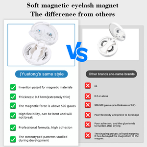 Cils magnétiques doux et naturels personnalisés avec applicateur, marque privée, fournisseur de cils magnétiques réutilisables, cils magnétiques - Product Image 2