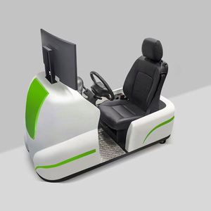 Simulateur de conduite de voiture d'arcade à trois écrans en métal avec volant, pédales et boîte de vitesses pour les élèves de la maison de formation en conduite - Product Image 2