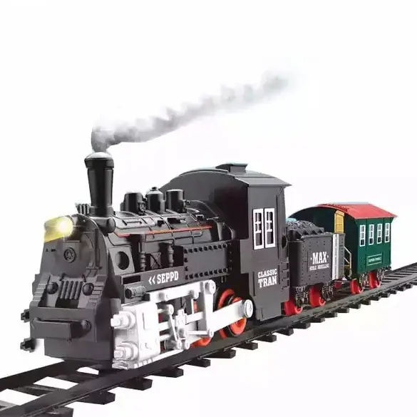 Hot Sale Funny B/o Classic Light Rail Toy Train Electric Mini Train For Kids