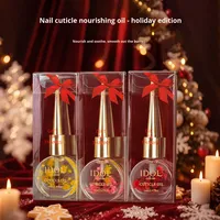 JIEDAN Nail Art Hadiah Natal Bunga Kering Minyak Kutikula Tahan Lama Beraroma Buah untuk Perawatan Tepi Jari dan Nutrisi