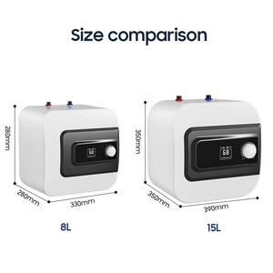 Chauffe-eau électrique domestique 1,6 kW avec réservoir de 8 L et 15 L, type Geyser, pour salons de coiffure et douches - Product Image 3