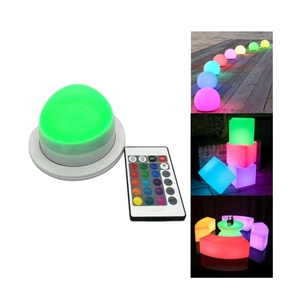 Modules lumineux LED à vis en plastique pour meubles lumineux, cube, boule, supports de lampes à base LED rechargeables - Product Image 1