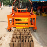 Prix de la machine à fabriquer des briques d'occasion en Ouganda pour la vente Machine à fabriquer des blocs Qmr4-45 Béton
