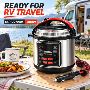 <span class=keywords><strong>Olla</strong></span> <span class=keywords><strong>a</strong></span> Presión Eléctrica 12v 24v DC 300w Digital Multifunción Portátil con Cuerpo de Acero Inoxidable, Fabricante OEM ODM para Importadores - Product Image 1
