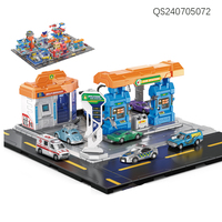 QS Kids DIY Ensemble de piste de jeu en plastique ABS à assembler soi-même avec emballage en boîte colorée, sans piles, pour enfants de 3 ans et plus, cadeau pour enfants